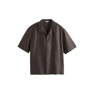 Chemise manches courtes en lyocell mélangé NEXT