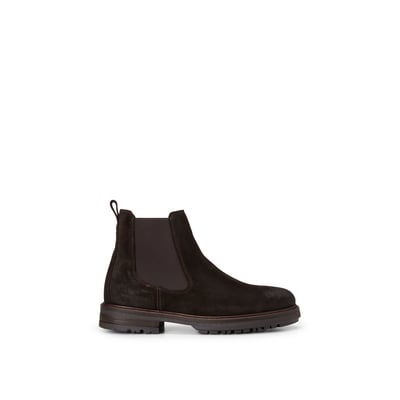 Bottines Chelsea, modèle Rony en cuir velours huilé MARC O'POLO