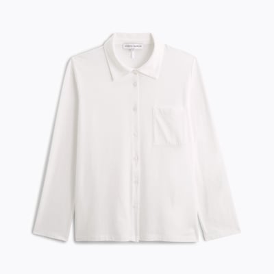 Chemise col classique en jersey LES BASIQUES LAURENCE TAVERNIER