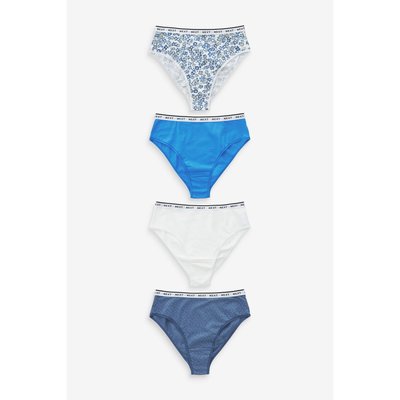 Culottes échancrées avec logo, lot de 4 NEXT
