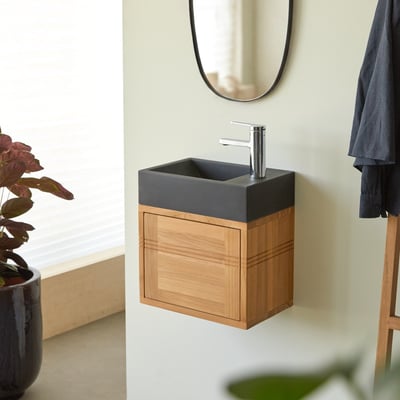 Meuble Salle De Bain en Teck massif, BASIC TIKAMOON