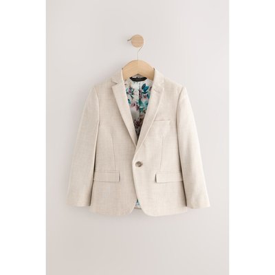Costume skinny texturé neutre : veste NEXT