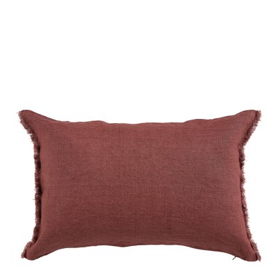 Housse de coussin en lin BLANC D’IVOIRE