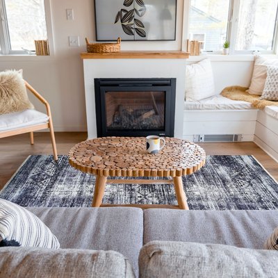 Tapis extra-doux motifs effet vintage THE DECO FACTORY