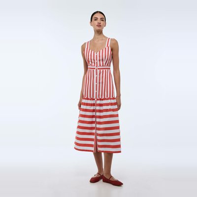 Robe midi rayée en coton BIO GOTS MONOPRIX