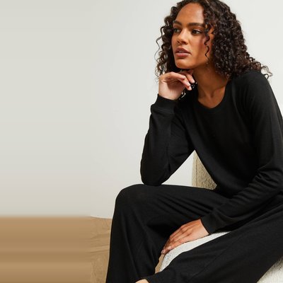 Pull col rond tout doux, certifié EcoVero MONOPRIX KIDS