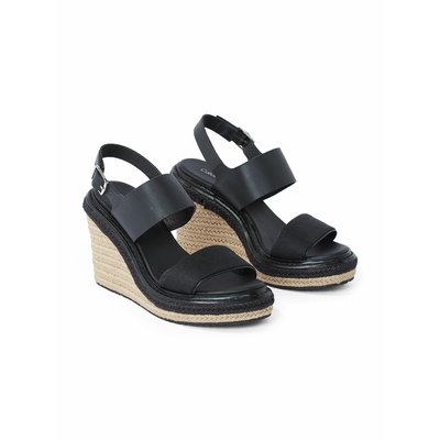 Sandales compensées en cuir CALVIN KLEIN JEANS