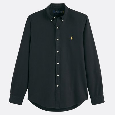 Chemise slim oxford unie logo brodé POLO RALPH LAUREN