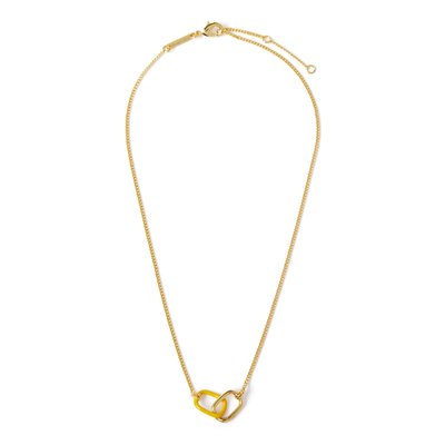 Collier maille gourmette formes entrelacées DRAEGER PARIS