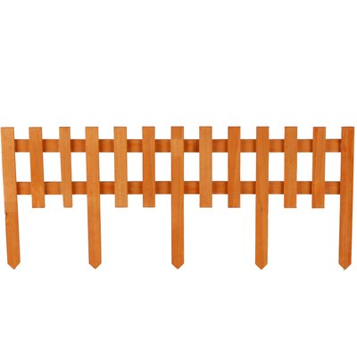 Bordure de jardin en bois naturel 60x25cm SUNNYDAYS