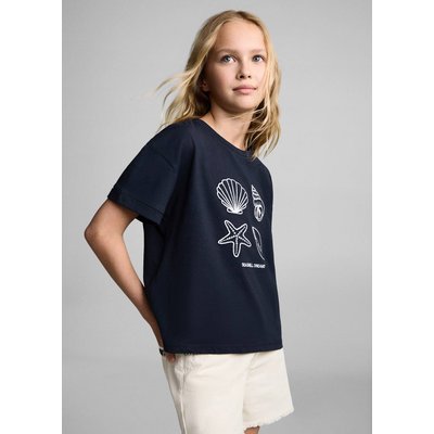T-shirt détails brodés MANGO KIDS