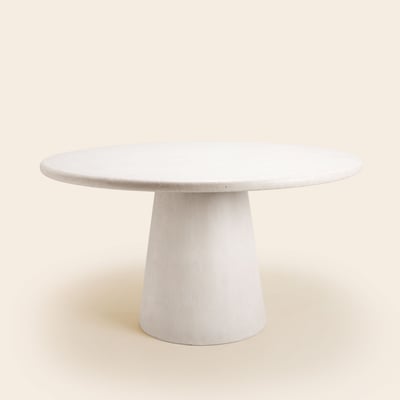 table à manger en Enduit minéral à l'effet béton ELIZ MADURA