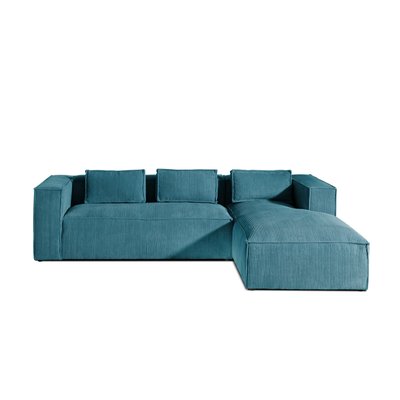 Canapé d'Angle droit en Velours côtelé 4 places - STELLA LISA DESIGN