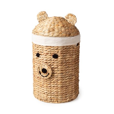 Grand panier de rangement  en jacinthe d’eau NOAH COMPACTOR