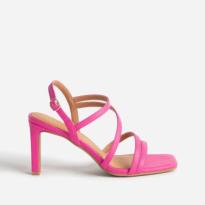 Sandales talon 8 cm La Redoute