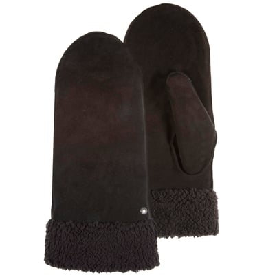 Gants en cuir de chèvre velours, doublés imitation fourrure ISOTONER