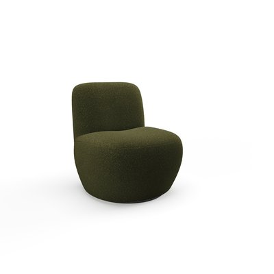 Fauteuil pivotant en tissu bouclette JENA SIA HOME