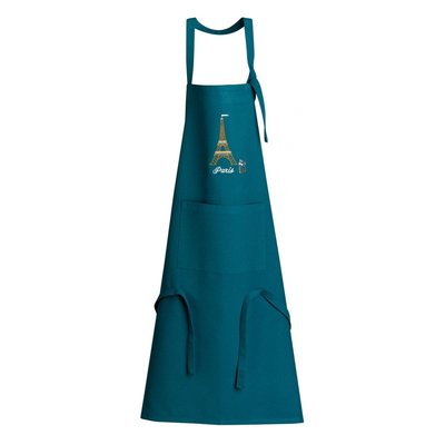 Tablier de cuisine recyclé Tour Eiffel avec poche WINKLER