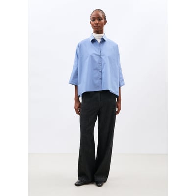 Chemise manches courtes en popeline de coton HUMILITY