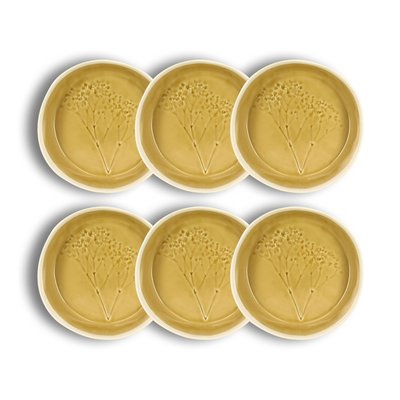 Lot de 6 assierres coupes en grès 19,5cm, FLÉ OGO LIVING