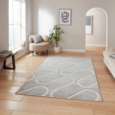 Catherine Lansfield Linear Curve Modern Geometric Rug CATHERINE LANSFIELD