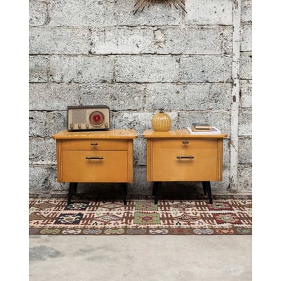 Paire de tables de chevets Maïa N°1528 - Bon état DEBONGOUT