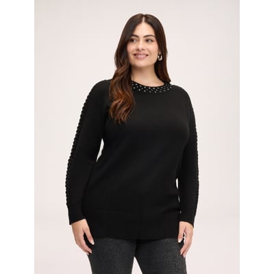 Pull avec applications de strass FIORELLA RUBINO