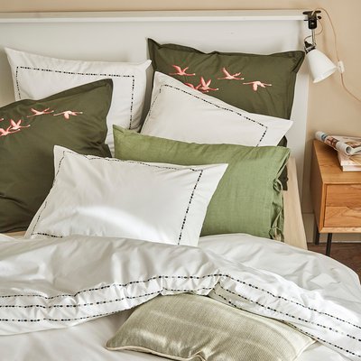 Housse de couette brodée EN POINTILLES SYLVIE THIRIEZ