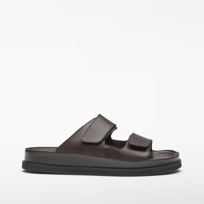 Sandales en cuir à fermeture velcro ADOLFO DOMINGUEZ