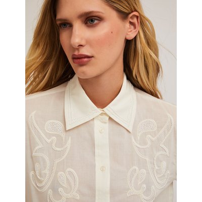 Chemise en coton teinte unie MOTIVI