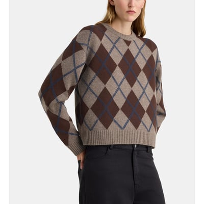 Pull droit firth losanges cachemire GALERIES LAFAYETTE