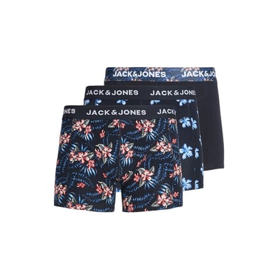 Confezione da 3 boxer 1 tinta unita + 2 stampati JACK & JONES