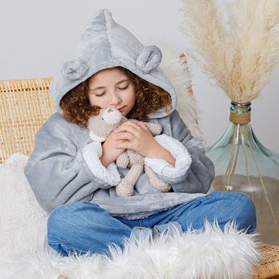 Plaid sweatshirt capuche CHAT ATMOSPHERA