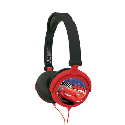 Casque stéréo filaire pliable avec limitation de volume d'écoute Disney Cars LEXIBOOK