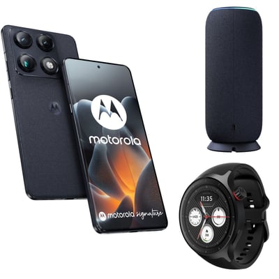 Smartphone Pack Signature 5G 512Go Bleu + Moto Sound Flow + Watch Motorola Noir MOTOROLA