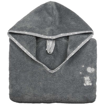 Poncho de bain enfant en coton peigné Zéro Twist BABY SOFT OURS SENSEI MAISON