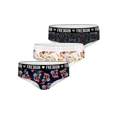 Lot de 3 Culottes Surprise microfibre FREEGUN