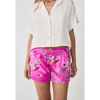 Short de pyjama satiné à imprimés SELVA HIBISCUS ETAM