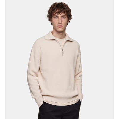 Pull col camionneur ample bribzip coton bio GALERIES LAFAYETTE