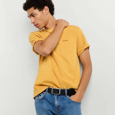 T-Shirt Coupe Regular Avec Logo Brodé PEPE JEANS