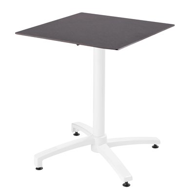 Table de jardin carré inclinable stratifié, OPERA OVIALA