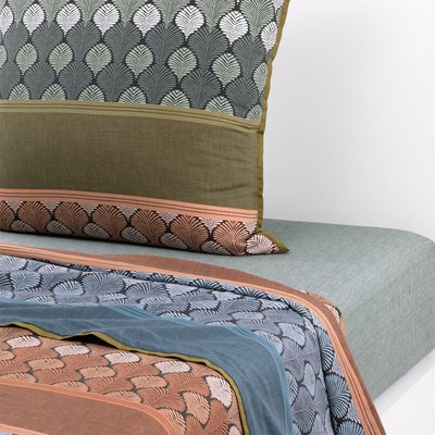 Drap plat en satin de coton lavé multicouleurs, SARANG OLIVIER DESFORGES