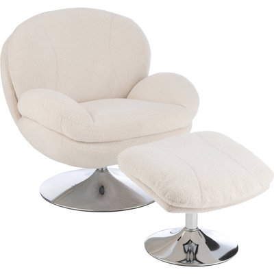 Fauteuil relax  avec repose pieds métal  élégant RECOLLECTION