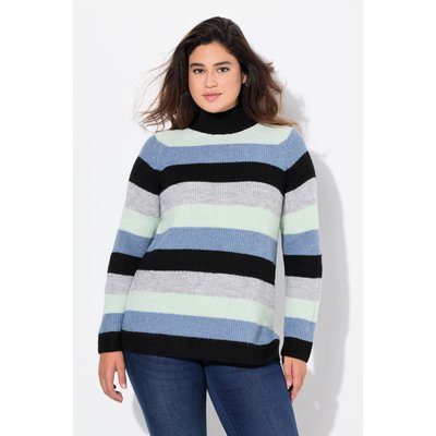 Pull rayé à col montant et manches longues ULLA POPKEN
