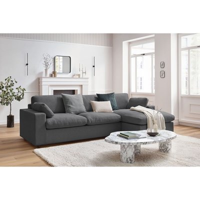 Canapé d'angle fixe 4 places en tissu, BELAIR BOBOCHIC