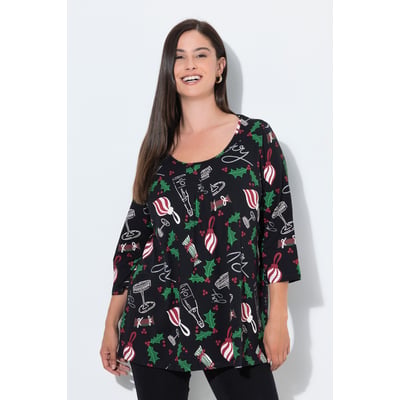 T-shirt de Noël, coupe évasée ULLA POPKEN