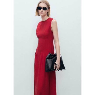 Robe trapèze empiècement à plis MANGO