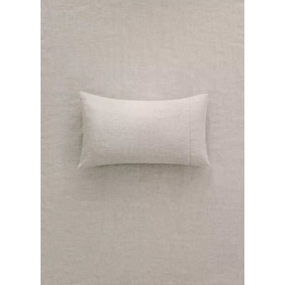 Taie d'oreiller lin lavé ajouré 30x50 cm MANGO HOME