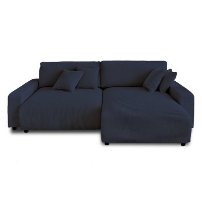 Canapé d'Angle Convertible en Velours côtelé 4 places - PIVOINE LISA DESIGN
