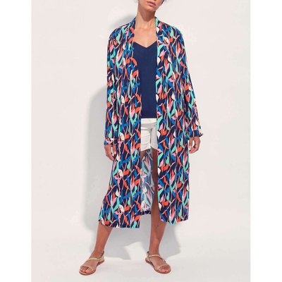 Kimono long imprimé fluide Ecovero ITZEL LA FIANCÉE